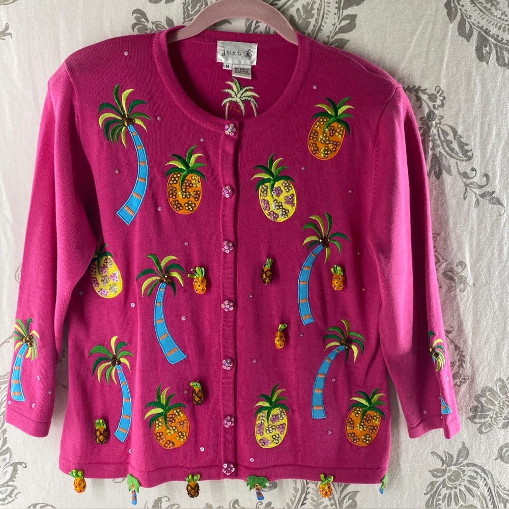 Just B. Vintage Beaded‎ /sequence
Cardigan Pineapple Sweater